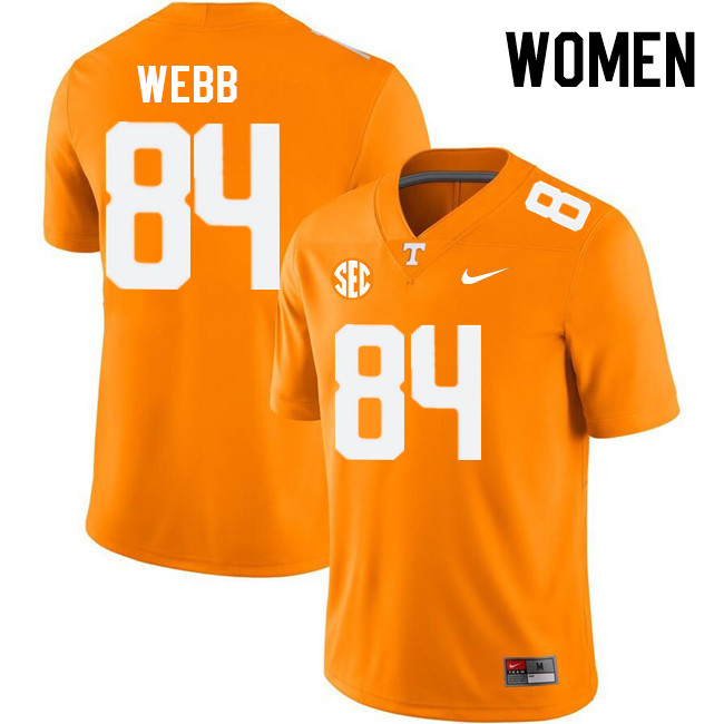 Women #84 Kaleb Webb Tennessee Volunteers College Football Jerseys Stitched Sale-Orange